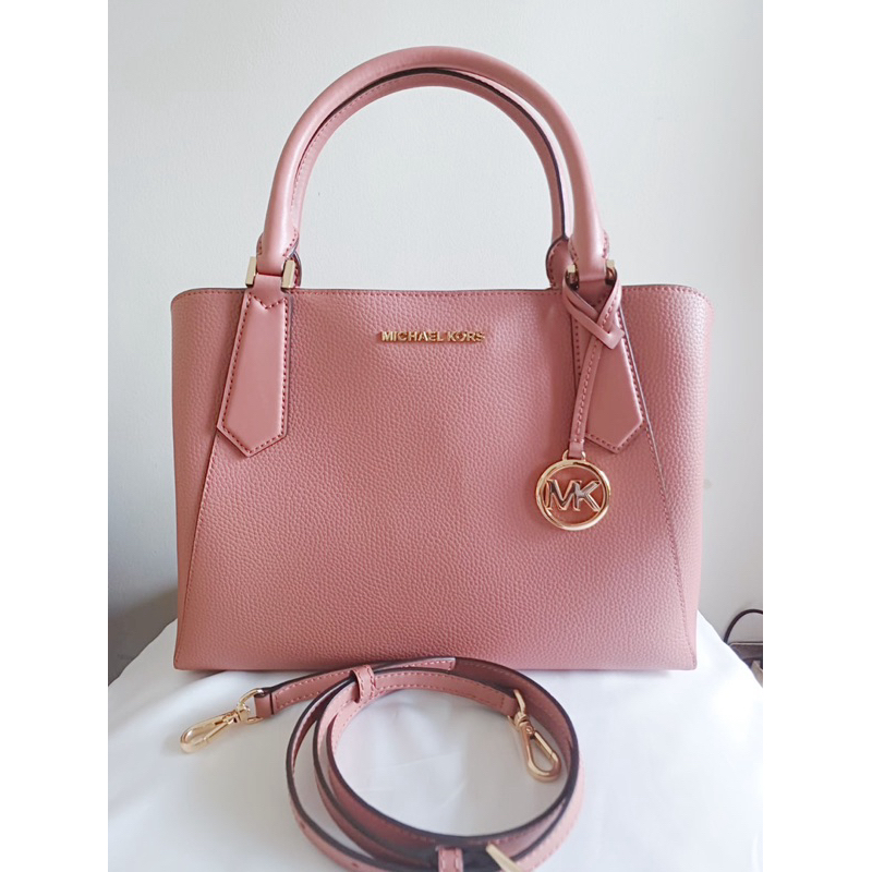 preloved ori michael kors kimberly satchel handbag tas wanita selempang crossbody tas kantor kulit a