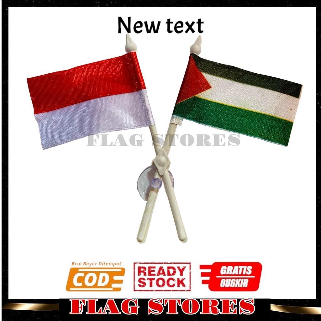 Bendera Silang indonesia palestina / Bendera Tempel Palestina / Bendera Silang Palestina