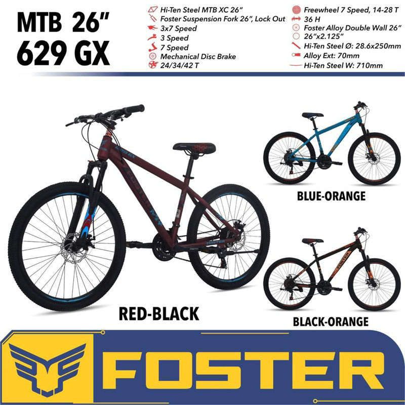 SEPEDA GUNUNG MTB 24 / 26 / 27,5 INCH TRENDY BY FASTRON PACIFIC / SUMMAX AT 65 BY ATLANTIS / FOSTER 