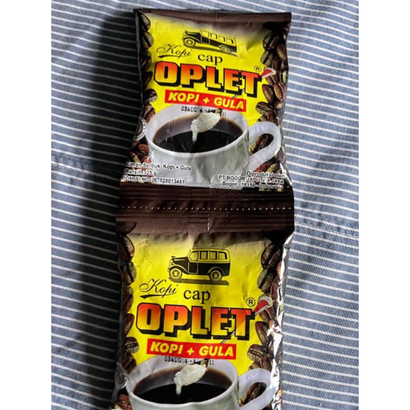 

kopi oplet + gula 2 renceng isi 20 pc sihitam yg gurih