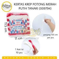 

Kertas krep potong merah putih / kertas krep DIRGHAYU RI