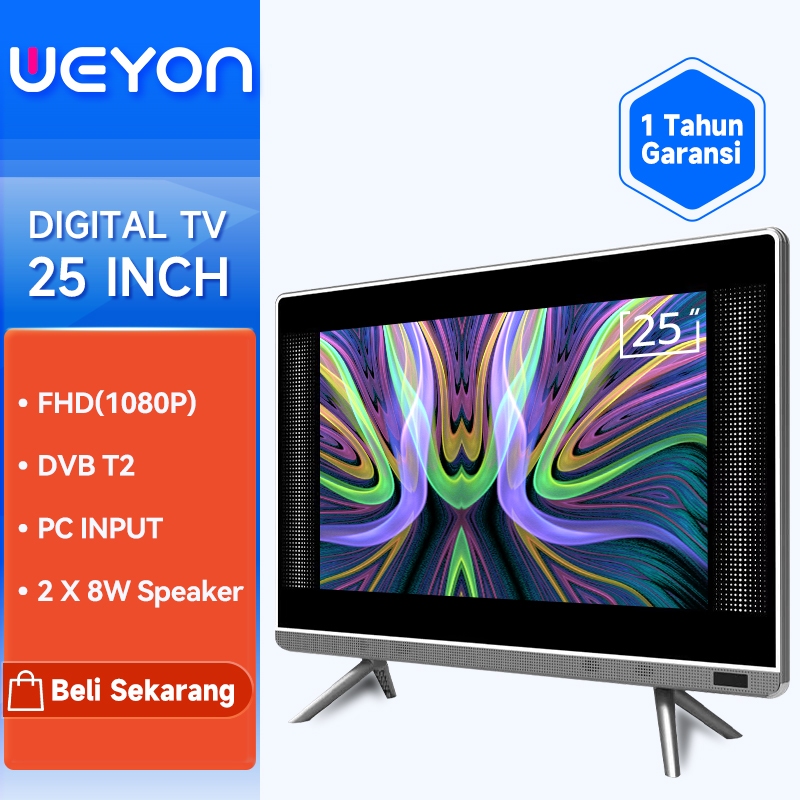 WEYON TV LED 21 inch TV Digital 24 inch Digital TV 21/22/24/25/27/30 inch TV Murah Televisi