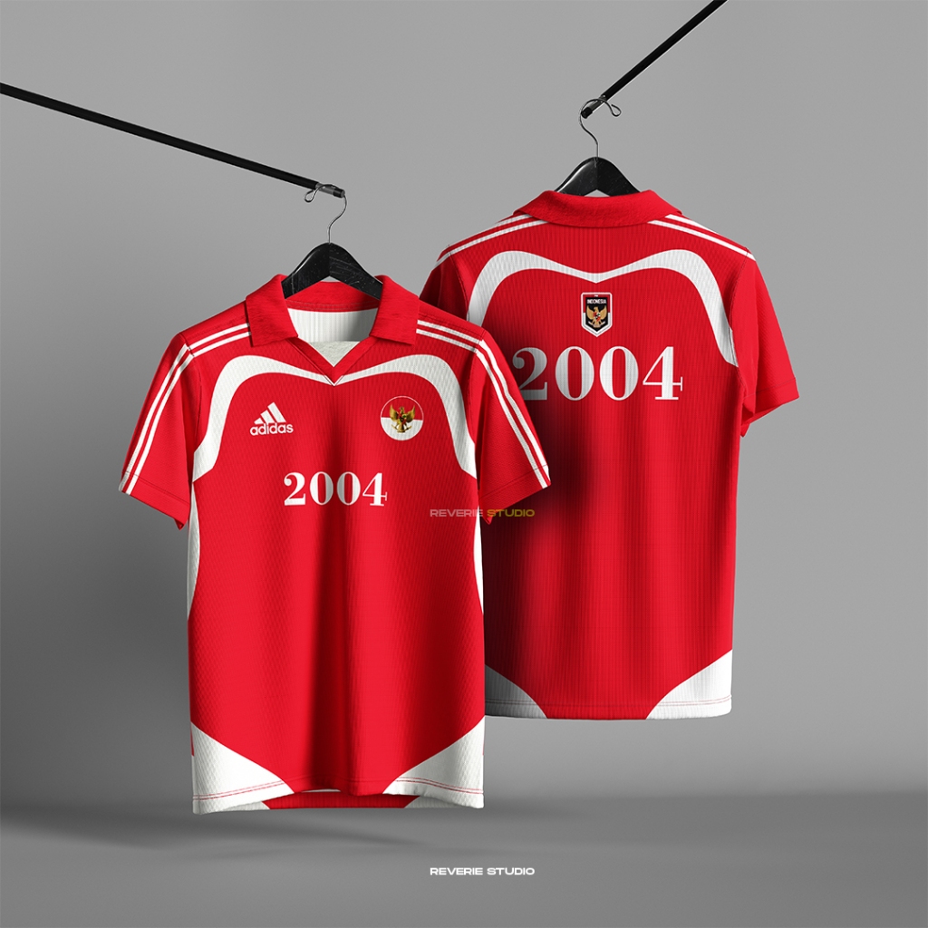 JERSEY VINTAGE TIMNAS INDONESIA 2004//JERSEY RETRO//JERSEY CASUAL Sport Uniseks