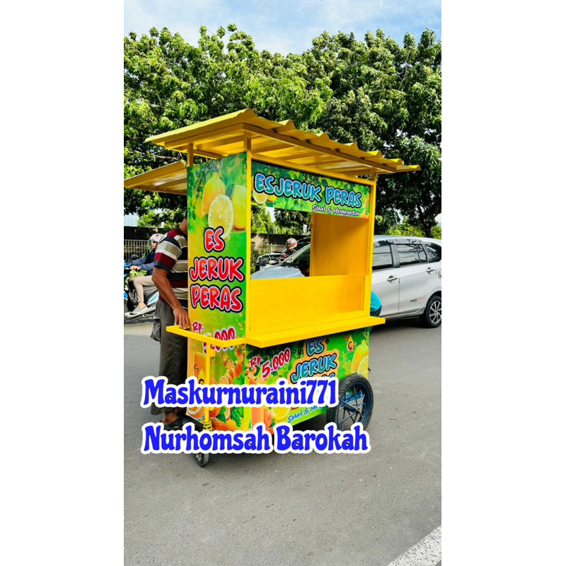 GEROBAK ES JERUH , GEROBAK KONTAINER , BOOTH ES JERUK