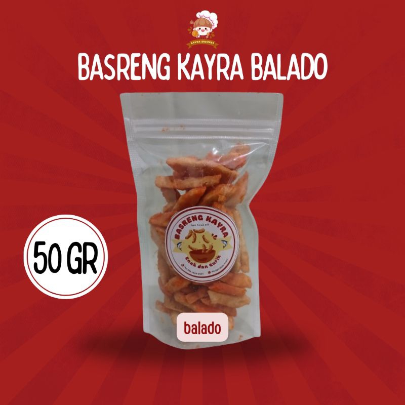 

cemilanBasreng 50 gram / Basreng ikan tenggiri /rasa balado