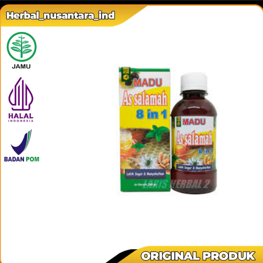 

MADU AS SALAMAH 8 IN 1 280 GRam - ABU HERBAL OBAT BATUK