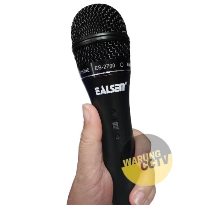 MIC EALSEM ES-2700 VOCAL MICROPHONE plus kabel 5 meter isi dalam SPOOL spul mic TOA