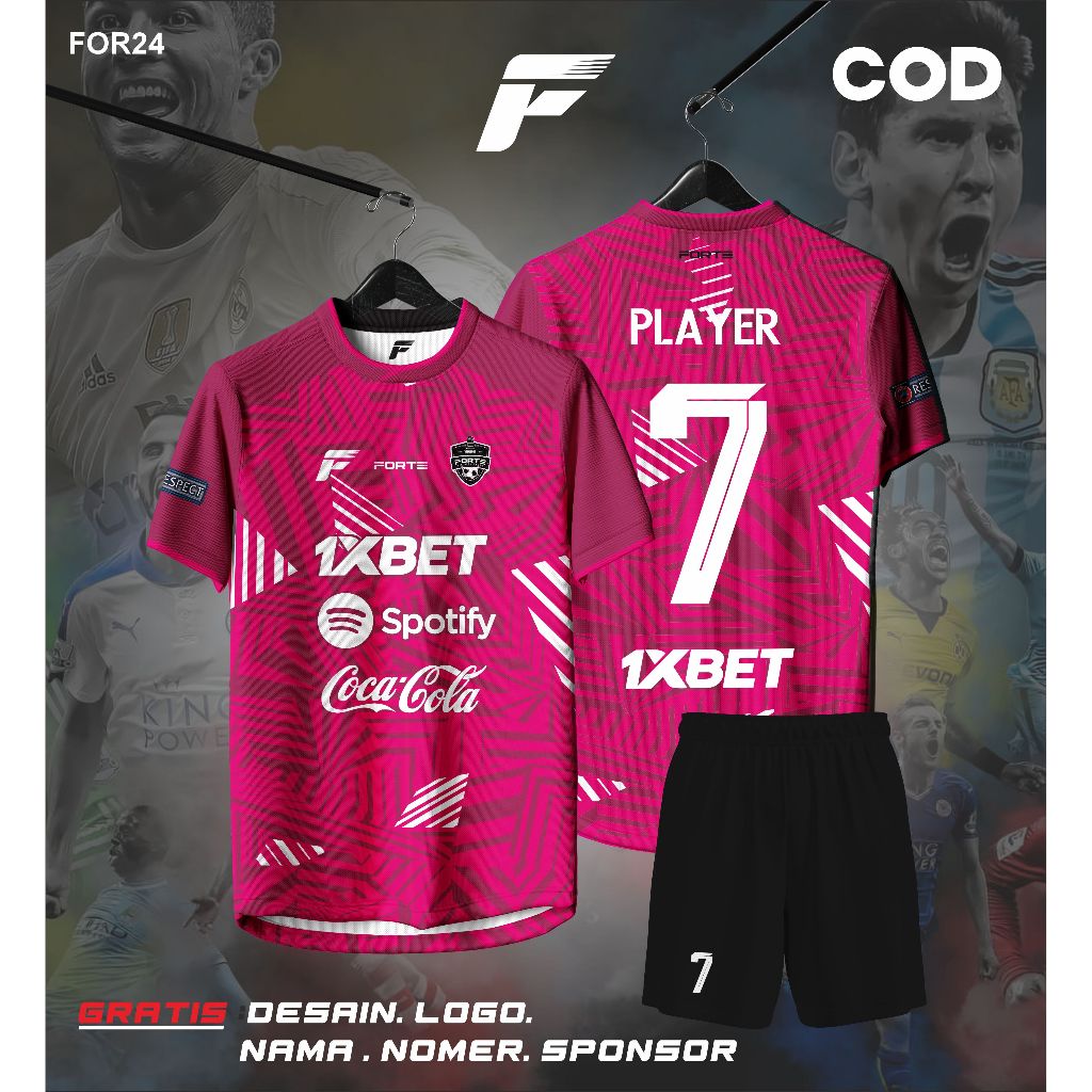 JERSEY FUTSAL PINK CUSTOM NAMA NOMER PUNGGUNG USIA ANAK DEWASA BOLOA KEREN TERBARU 2024