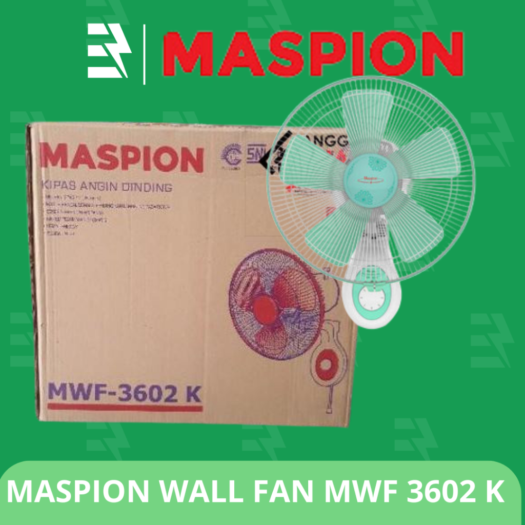 Maspion Wall Fan Kipas Angin Dinding 14 Inchi MWF-3602K