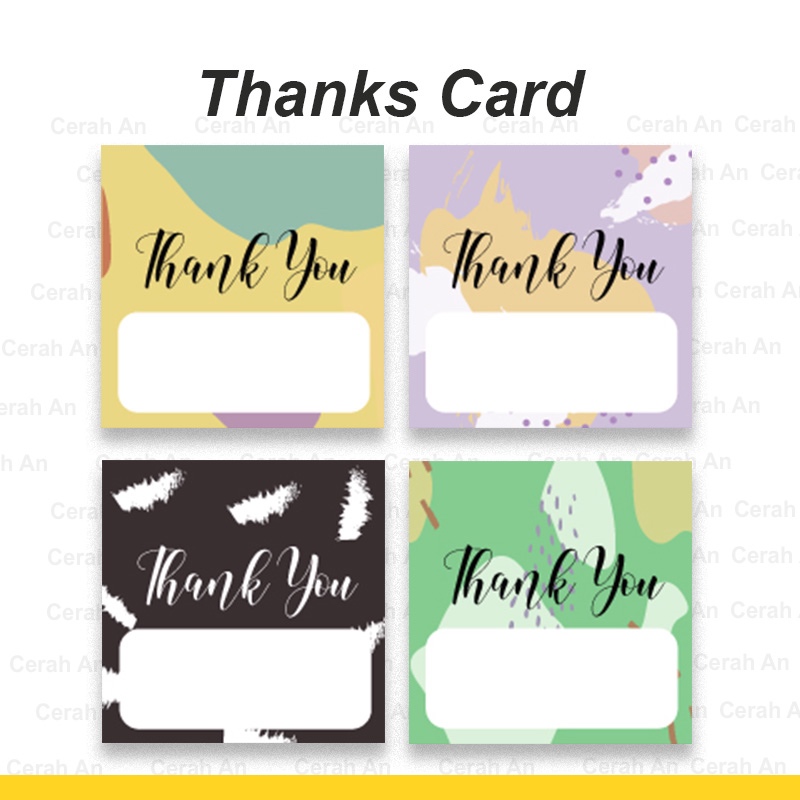 

THANKS CARD / NOTE CARD MURAH / Isi 12 PCS