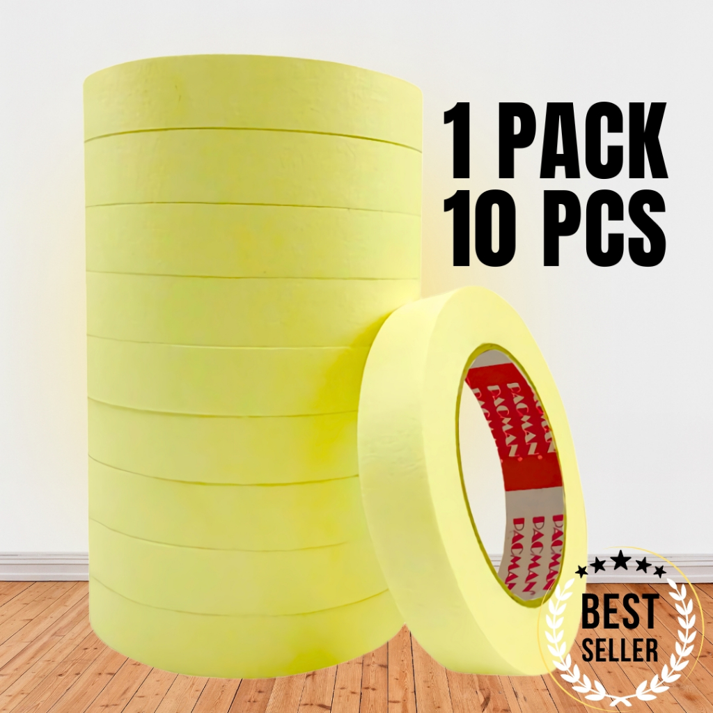 

10 Pcs Masking tape solasi kertas lakban selotip isolasi