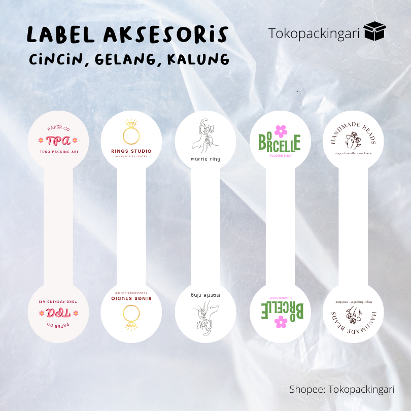 

Label Perhiasan | Label Cincin | Label Hang Tag Cincin | Label Gelang | Label Kalung