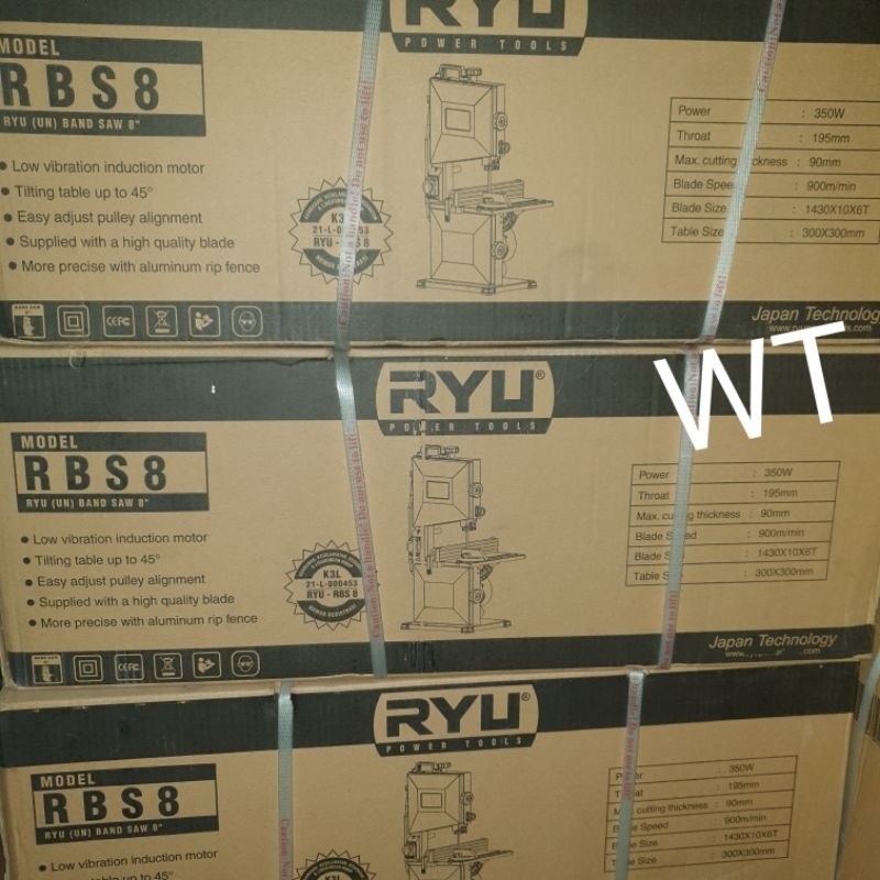 RYU RBS 8 Mesin Band Saw 8 Inch Gergaji Kayu Bandsaw Ukir Triplek