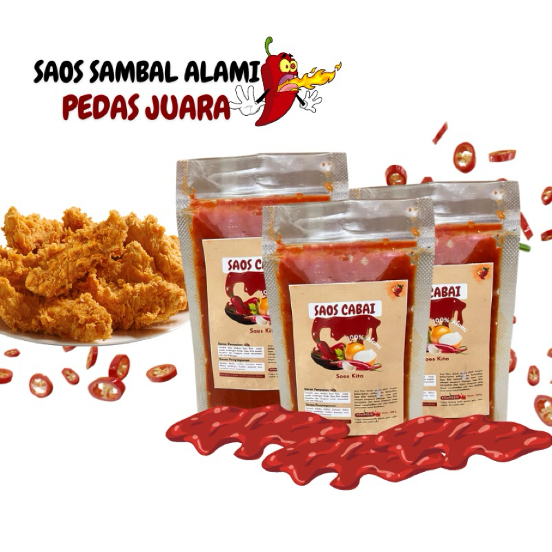 

Saos Kita Original Saos Cabai Refill 100g (Dipping, Marinade, Topping)