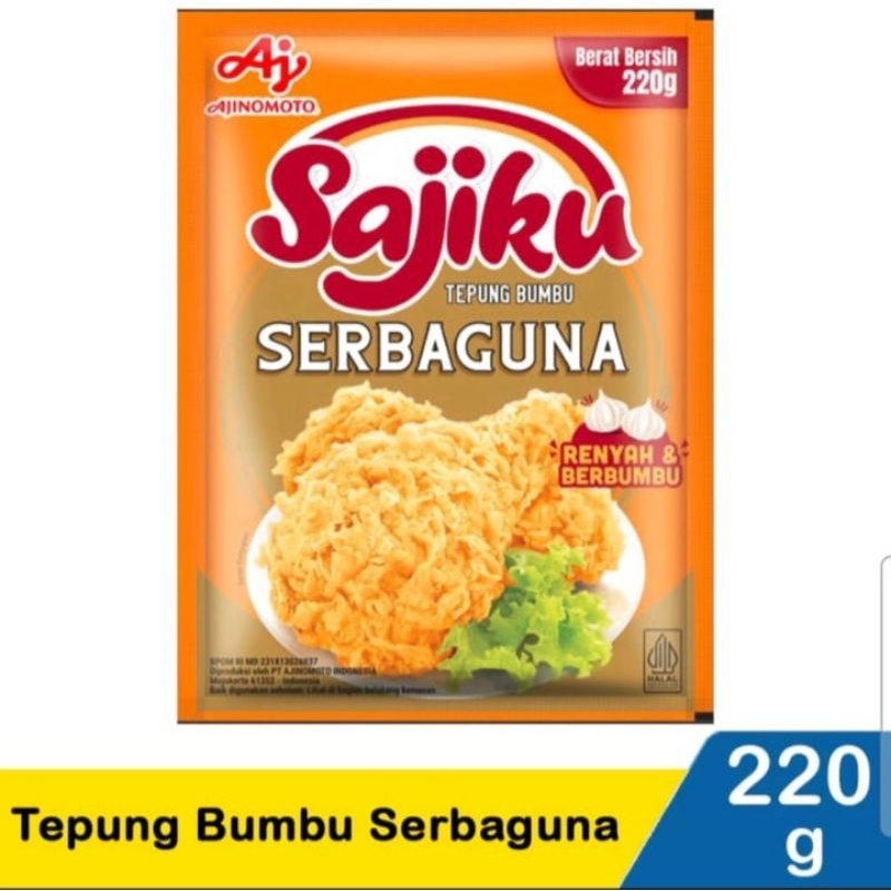 

SAJIKU TEPUNG BUMBU SERBAGUNA 220gr