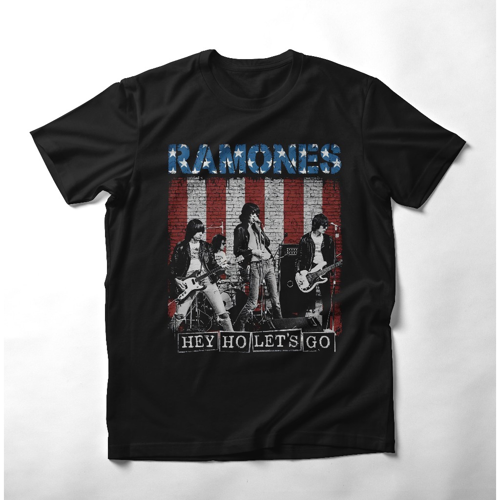 Kaos Band Musik Ramones For All Classic Punk Rock T-shirt Pria Wanita Unisex Cotton Combed 24s | Kao