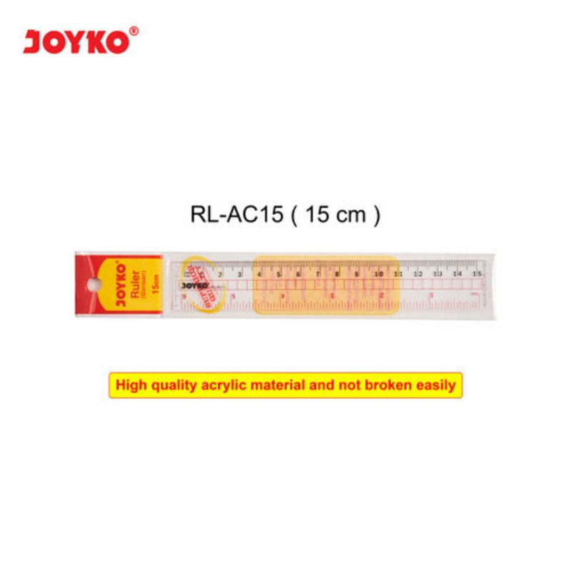 

PENGGARIS ACRYLIC / PENGGARIS FLEXIBEL / GARISAN / RULER RL-AC15 / RULER RL-AC30 / RL-301 JOYKO