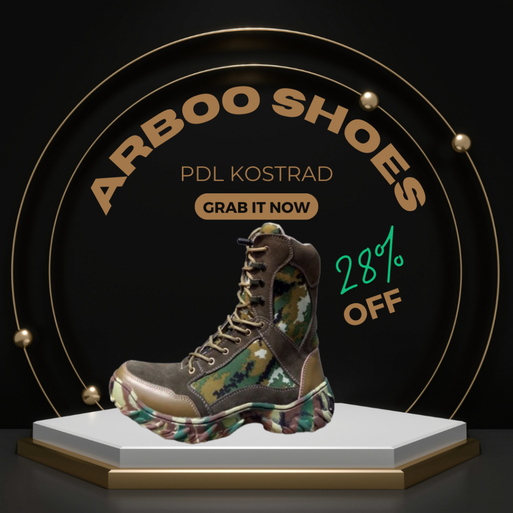 SEPATU PDL KULIT ASLI SEPATU PDL TNI SEPATU PDL LORENG KOSTRAD SEPATU PDL MILITARY AD KUAT BERKUALIT