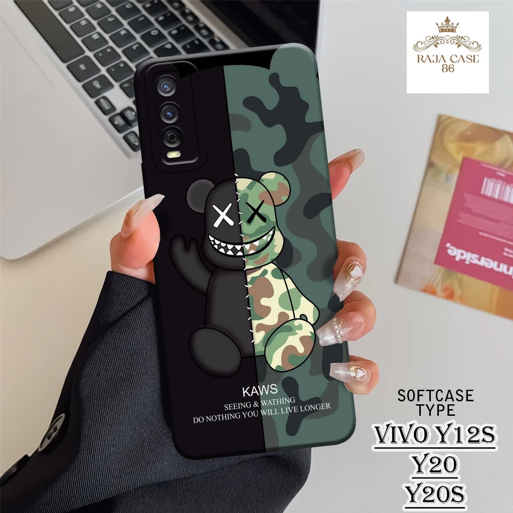 Case  Vivo Y12S / Y20 / Y20s - Rajacase - Casing Hp Vivo Y12s Vivo Y20 Vivo Y20s - Motif case Brande