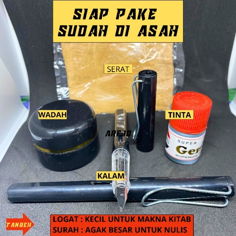 

[PAKET HEMAT] KALAM LOGAT DAN SURAH KITAB SIAP PAKAI | KALIGRAFI FOUNTAIN PEN | PULPEN SUDAH DI ASAH