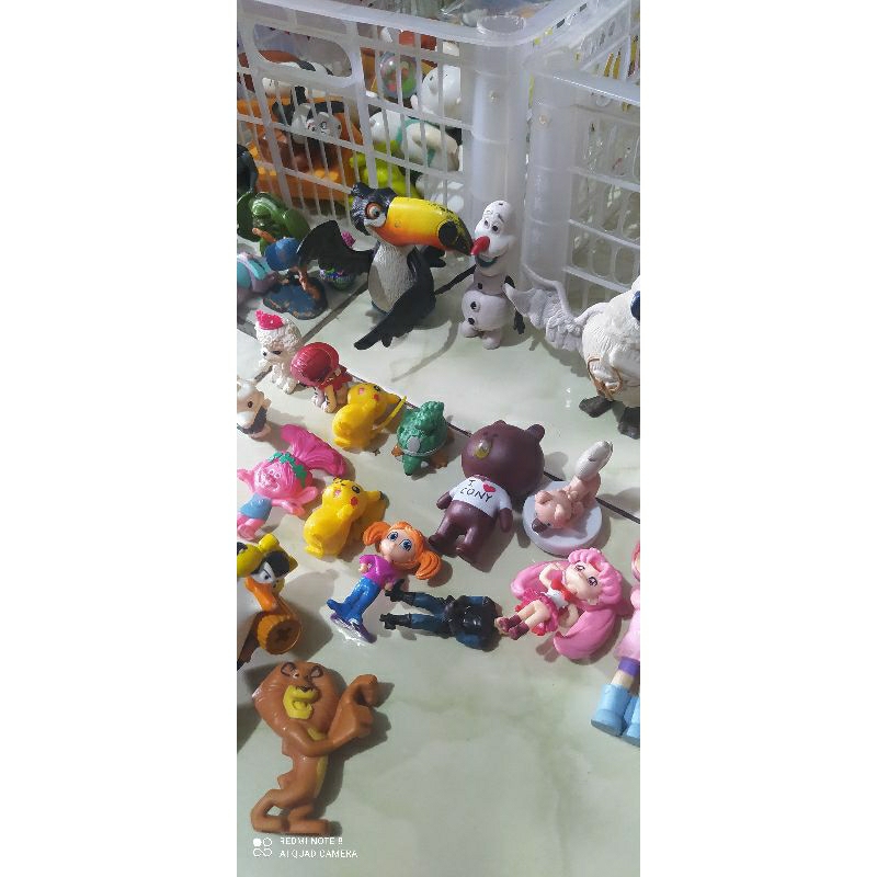 mainan figure campur mcd serba 5000 preloved paw patrol pokemon dll