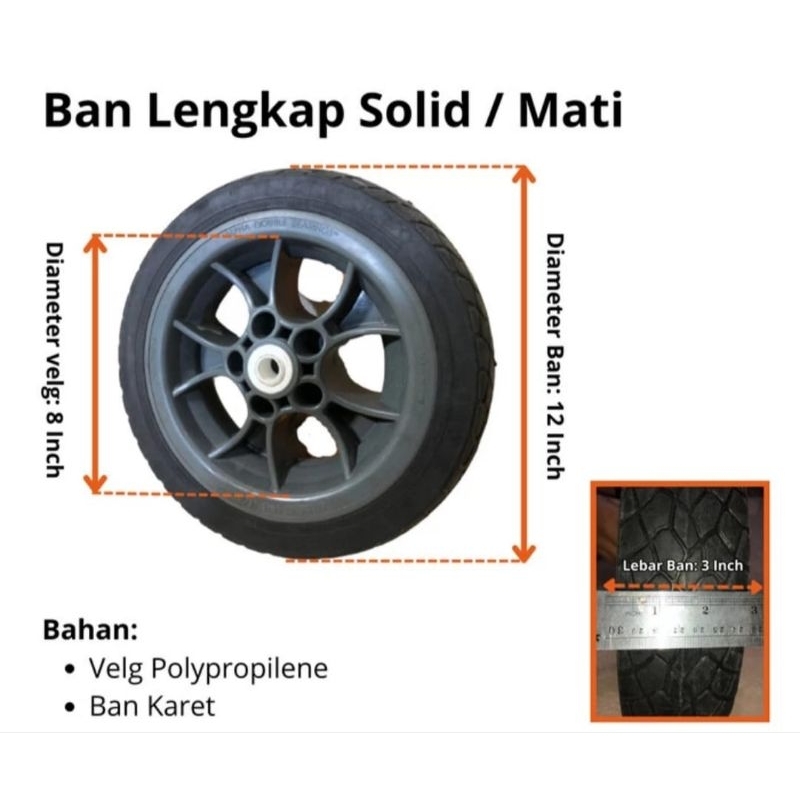 ban gerobak sorong atau angkong