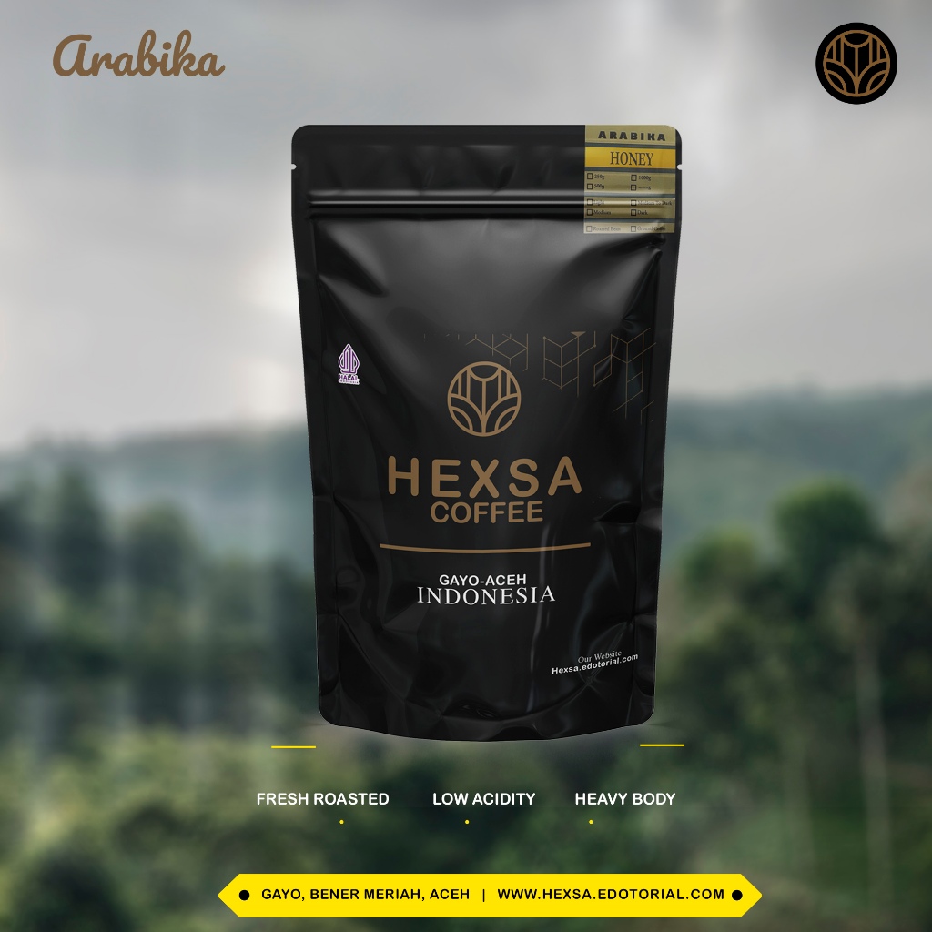 

Hexsa kopi Gayo arabika fresh Roasted 100g