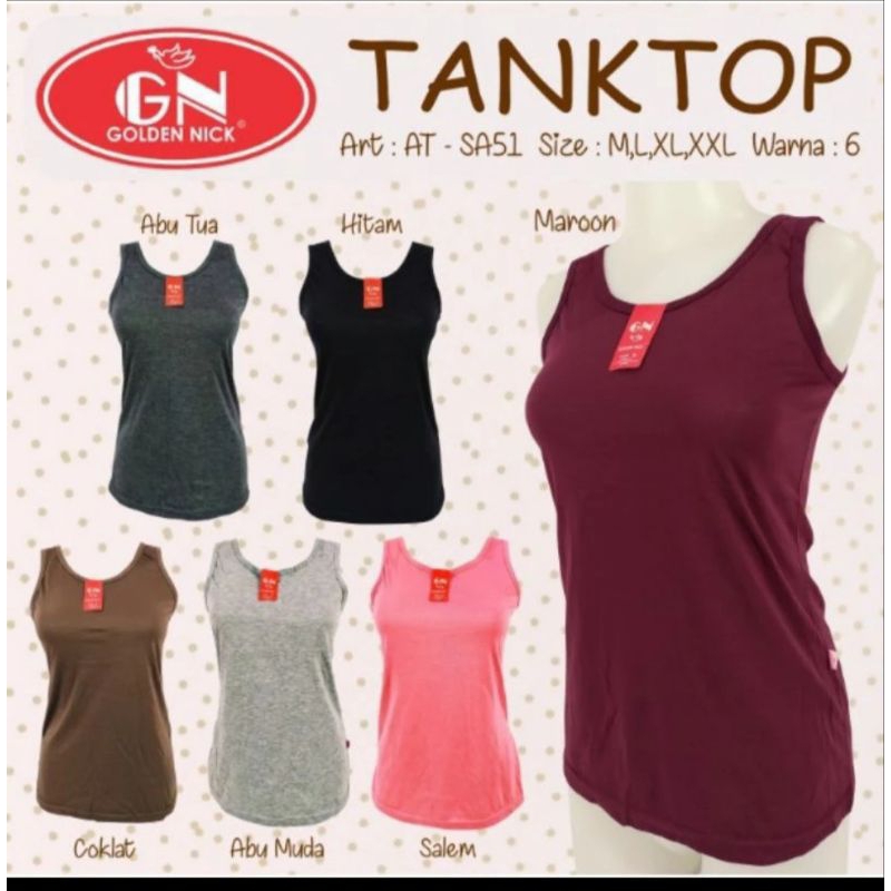 SINGLET WANITA GOLDEN NICK/TANKTOP WANITA GOLDEN NICK