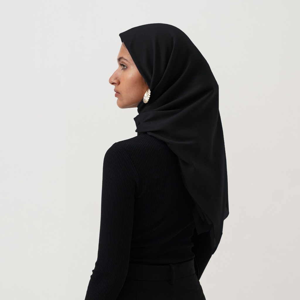 Queensland Square Voal Hijab Segi Empat  L03000042Q Hitam