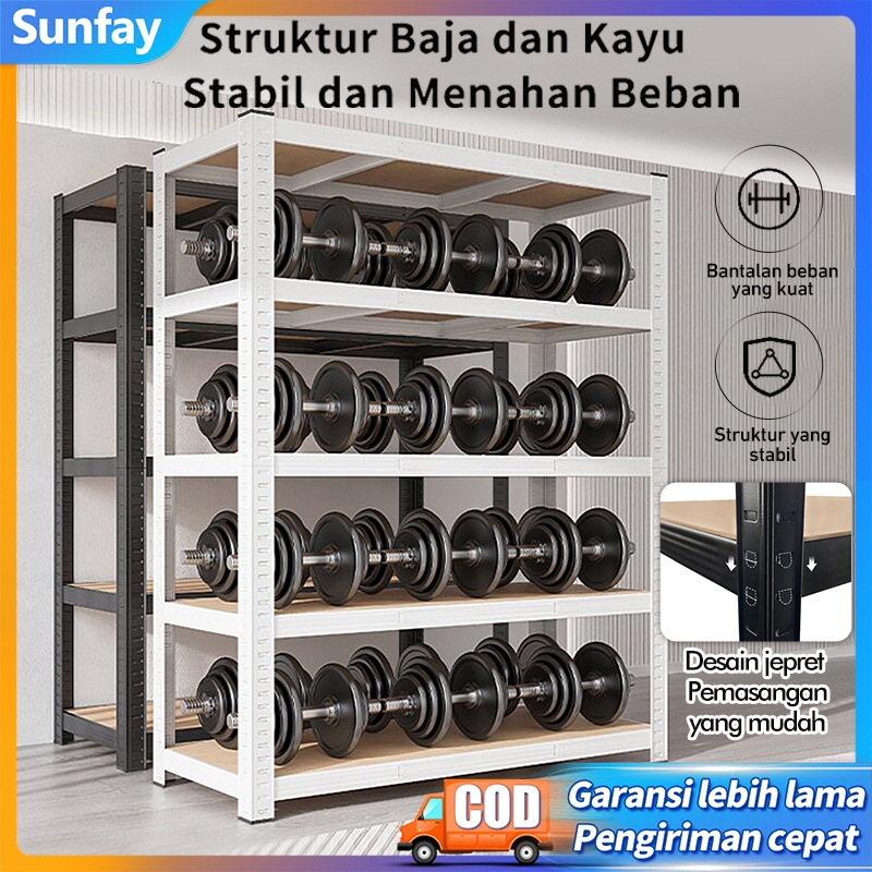 Rak Besi Siku 5 Susun | rak susun aesthetic | Rak Susun Besi Serbaguna