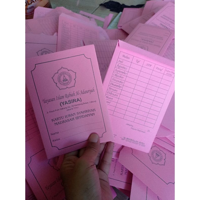 

Kartu SPP custom bentuk Amplop (400 pcs )