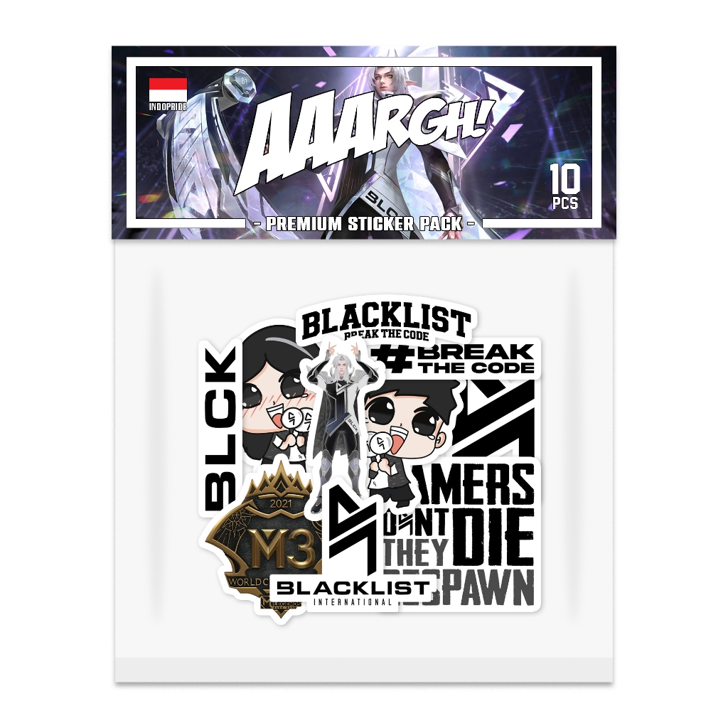

Stiker BLACKLIST INTERNATIONAL Sticker Pack vol. 1 (The M3 Champion)