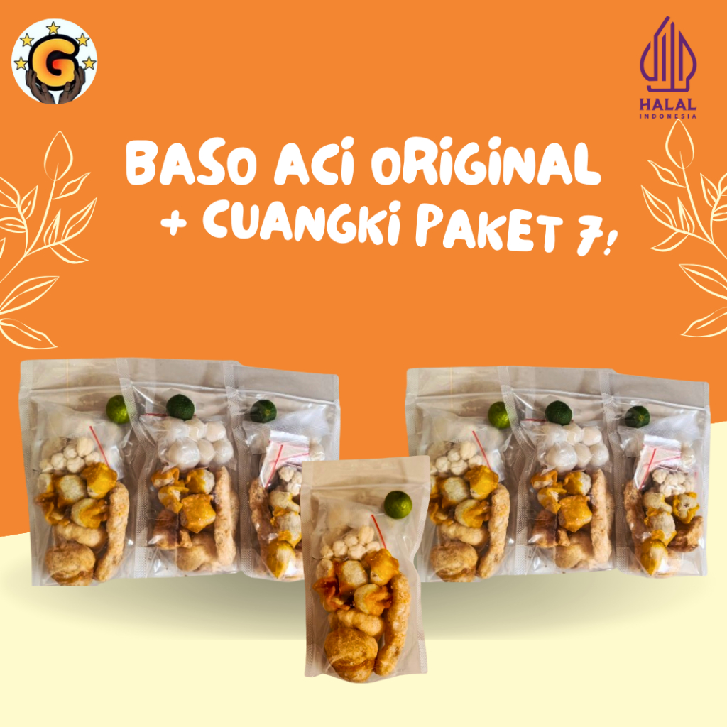 

Baso Aci + Cuangki Paket 7pcs Harga Terjangkau Hemat Enak Gurih dan Lezat