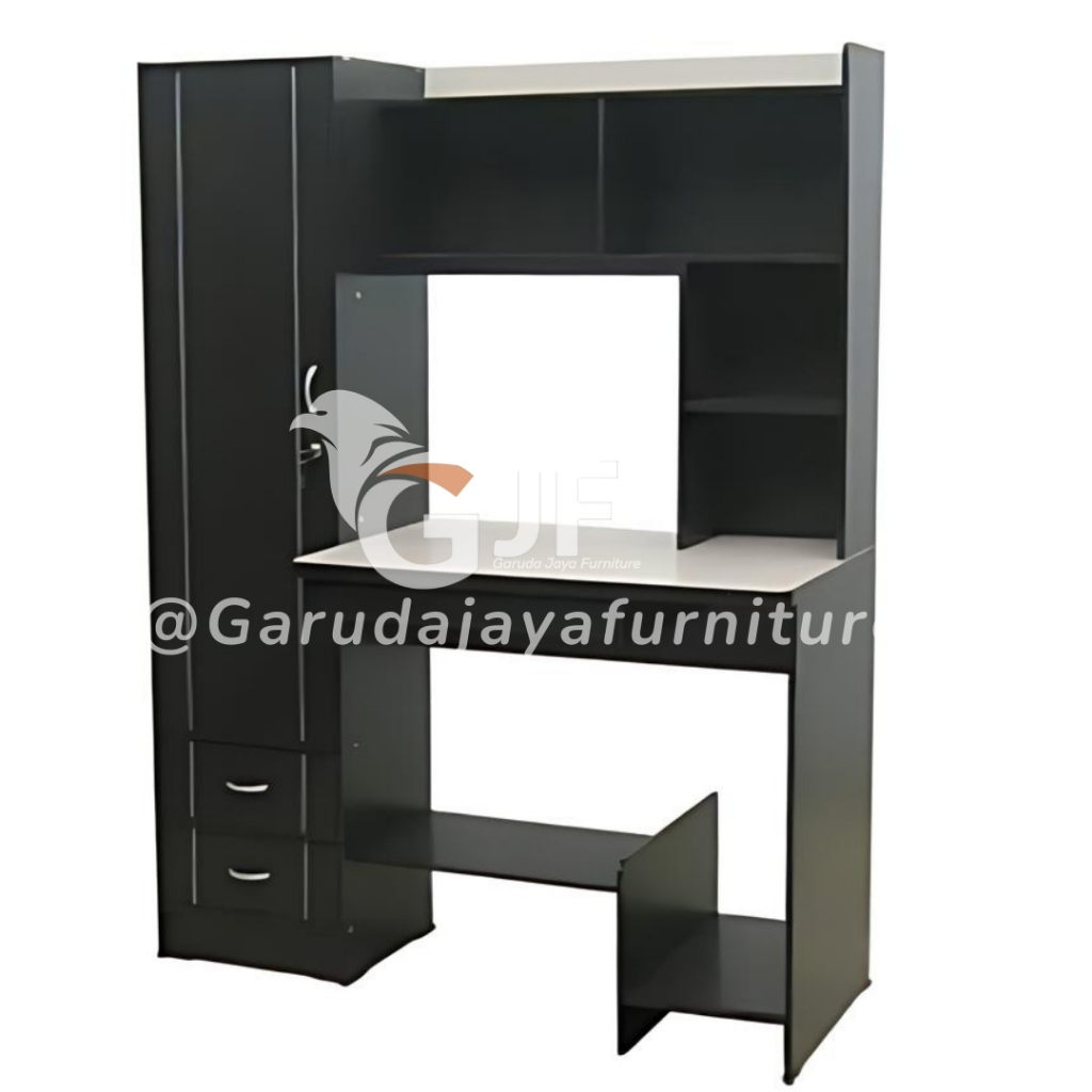 MEJA BELAJAR BESAR/MEJA BELAJAR ANAK/MEJA BELAJAR DENGAN RAK LEMARI/MEJA KERJA/MEJA KOMPUTER/MEJA BE