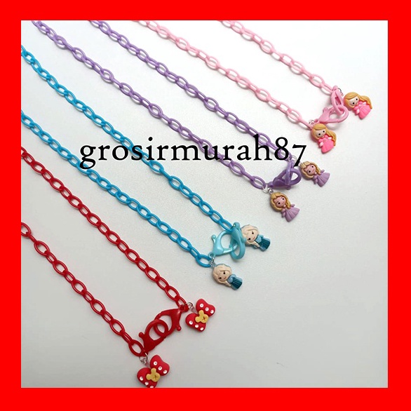 DISCOUNT Kalung masker tali strap masker size anak model rantai plastik ready stok