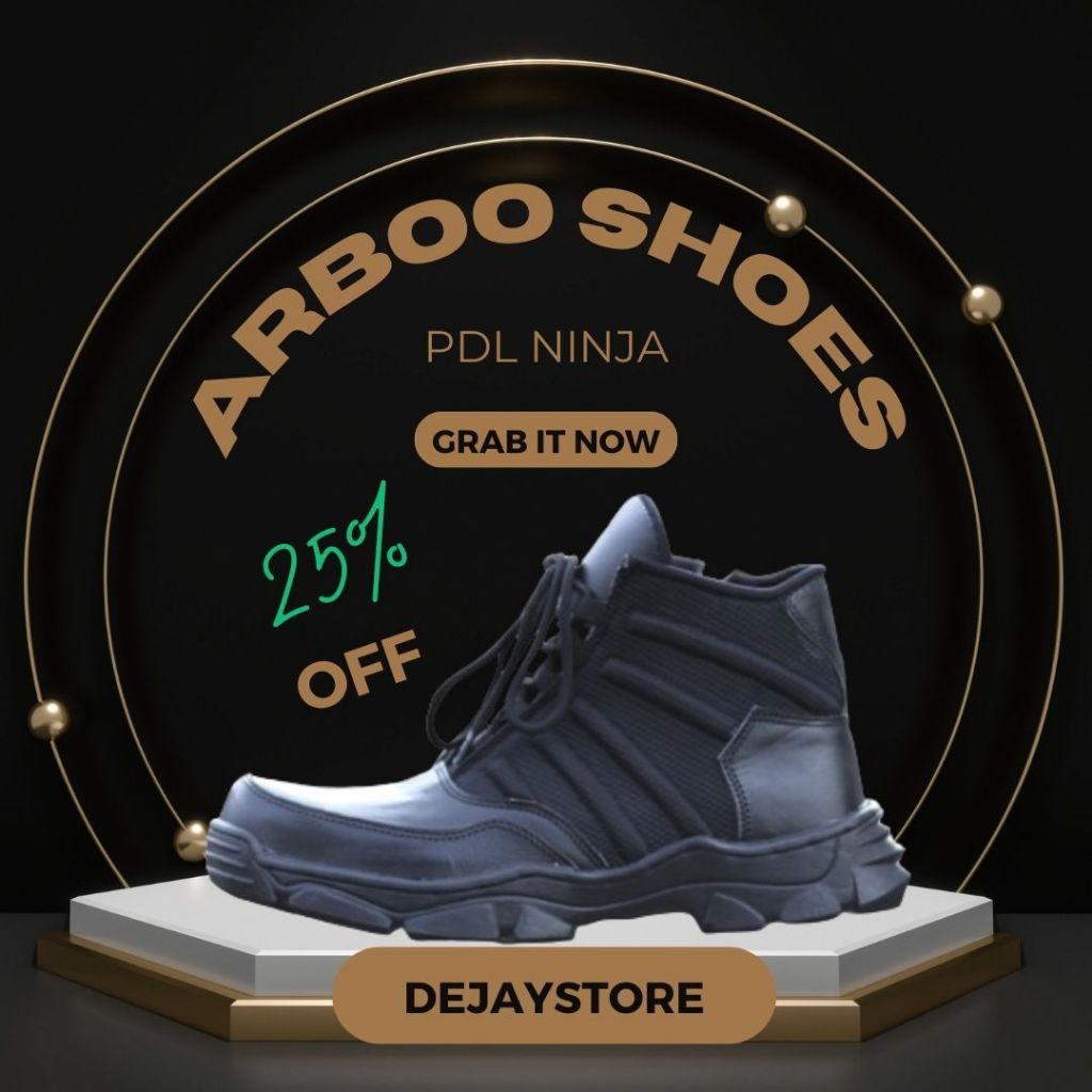 SEPATU PDL NINJA MODEL PENDEK TNI TERBARU TACTICAL SOL RINGAN