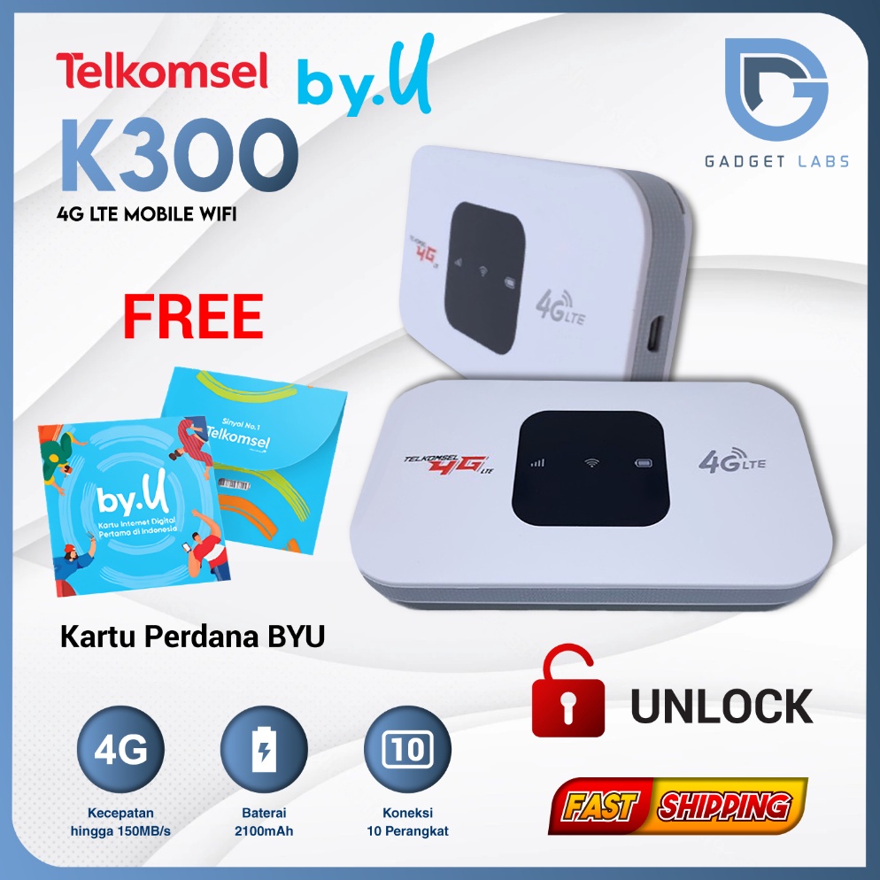 KODE P4H Modem K3 Mifi Wifi 4G LTE  Unlock All Operator Free Kartu Perdana byU