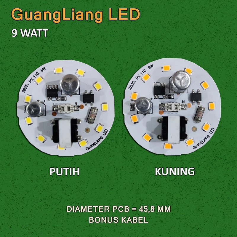 Ht1- Guangliang Pcb Led 9W Ac 220-240V 9 Watt
