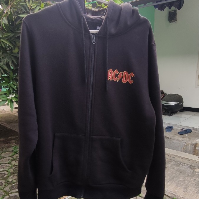 Zipper Hoodie band ACDC Official merch second