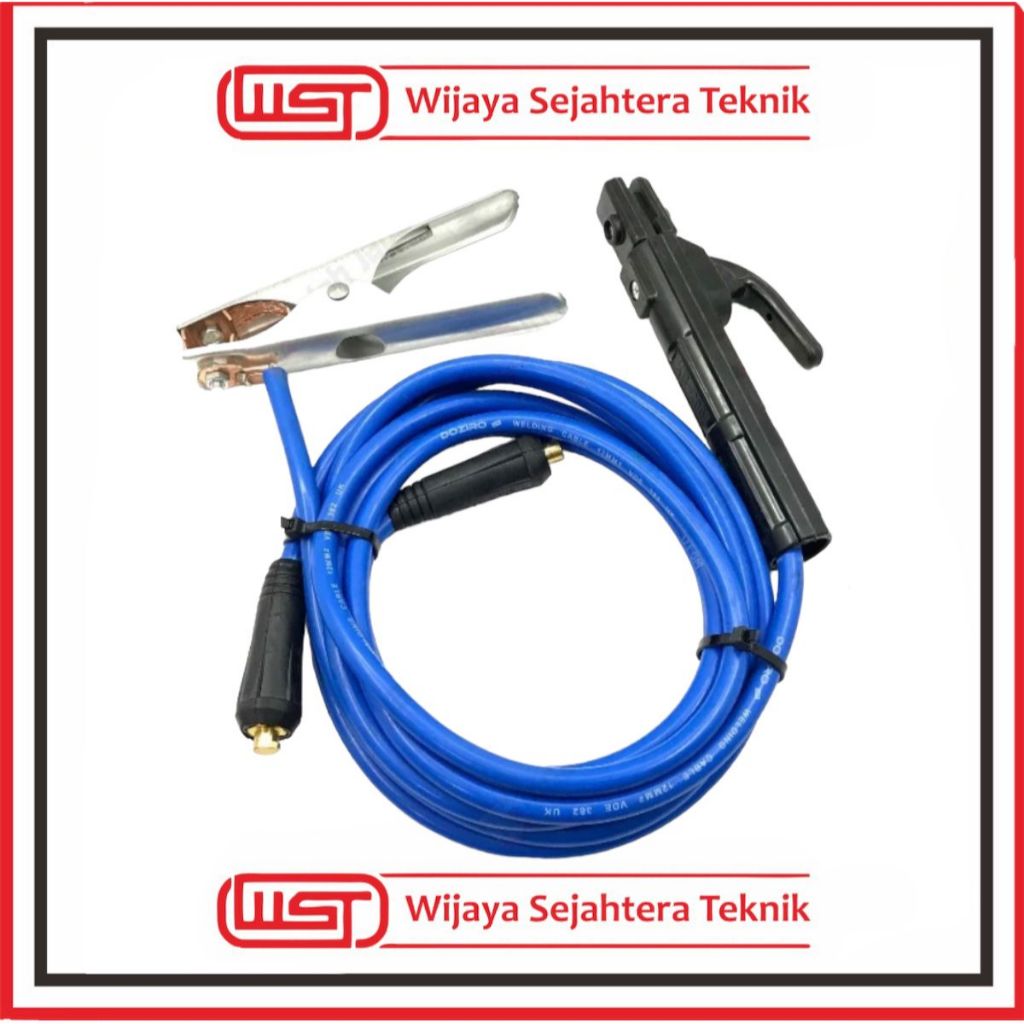 PAKET Set tang las & tang massa & kabel 3 meter stang las listrik