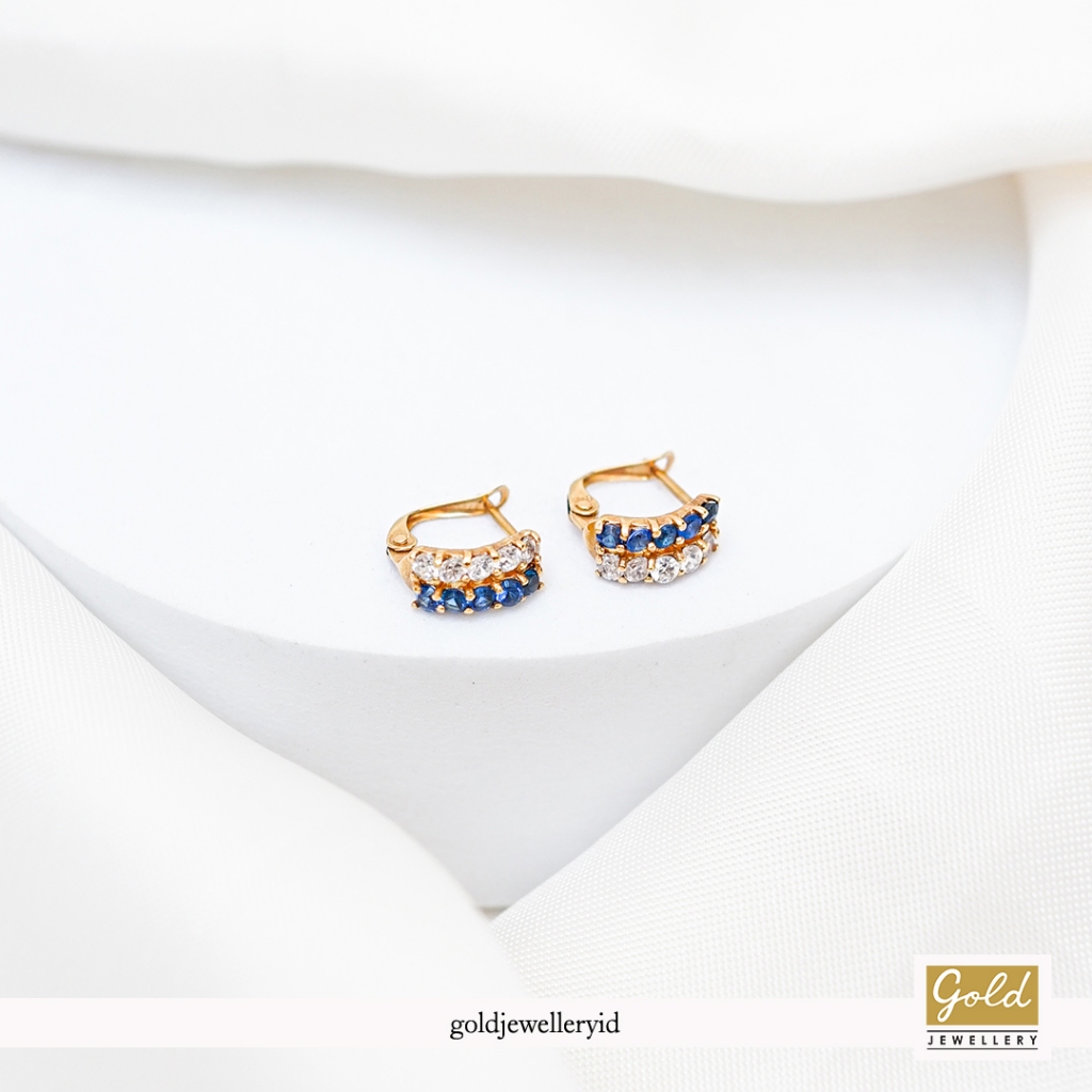 Anting emas kuning kadar 700 16k - X704062400