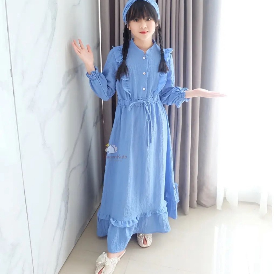 ART Y72L Gamis Anak Remaja Tanggung Viral 224 Umur 11215 Tahun  Outfit Remaja Kekinian  Baju Muslim 