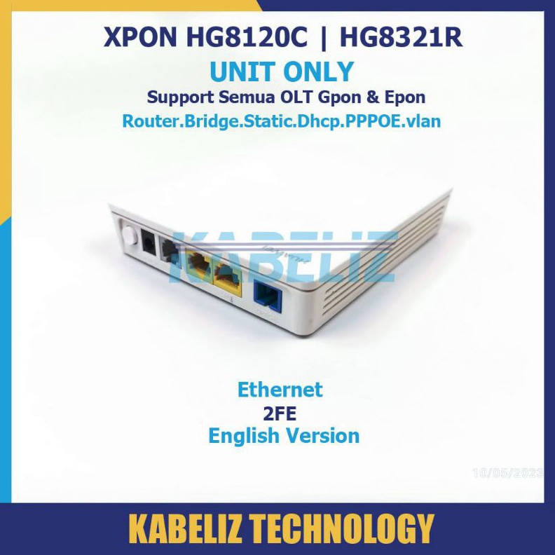 KODE H65Y ONU XPON GPON EPON HUAWEI NON WIFI MODEM ONT ROUTER ACCESS POINT RT RW NET ONU MURAH SUPPO