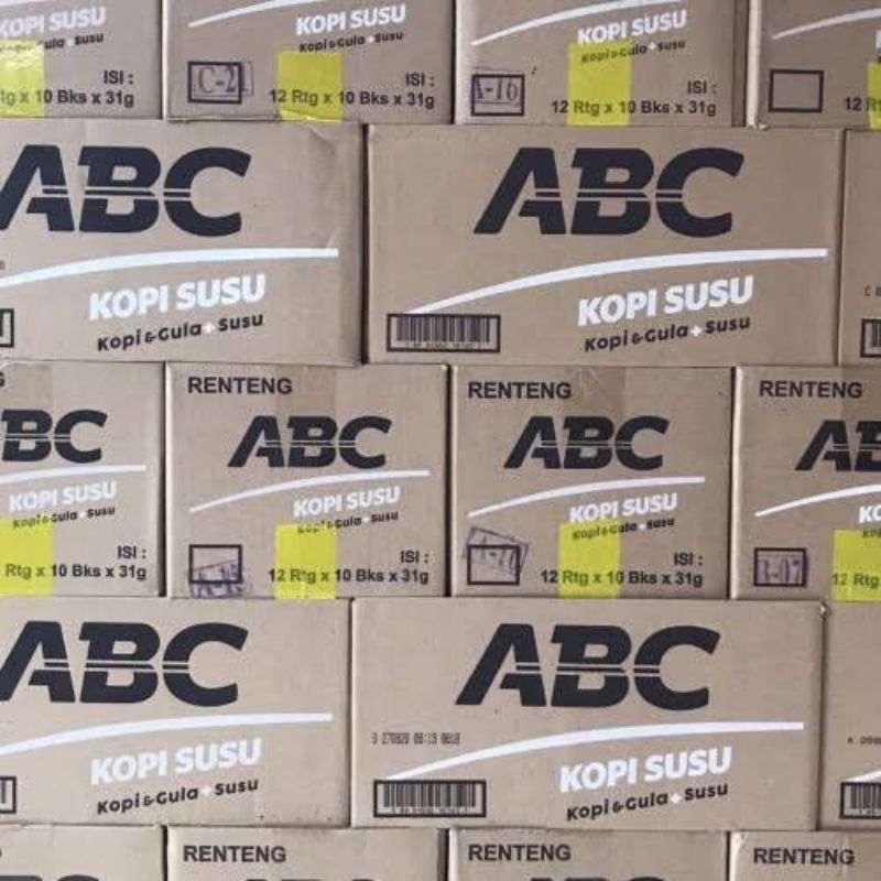 

abc susu 31gr 1 dus isi 12 renceng(120bks)