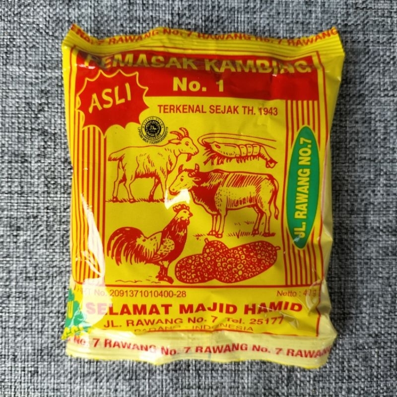 

Bumbu PEMASAK KAMBING asli SELAMAT MAJID HAMID 40gr Padang Minang