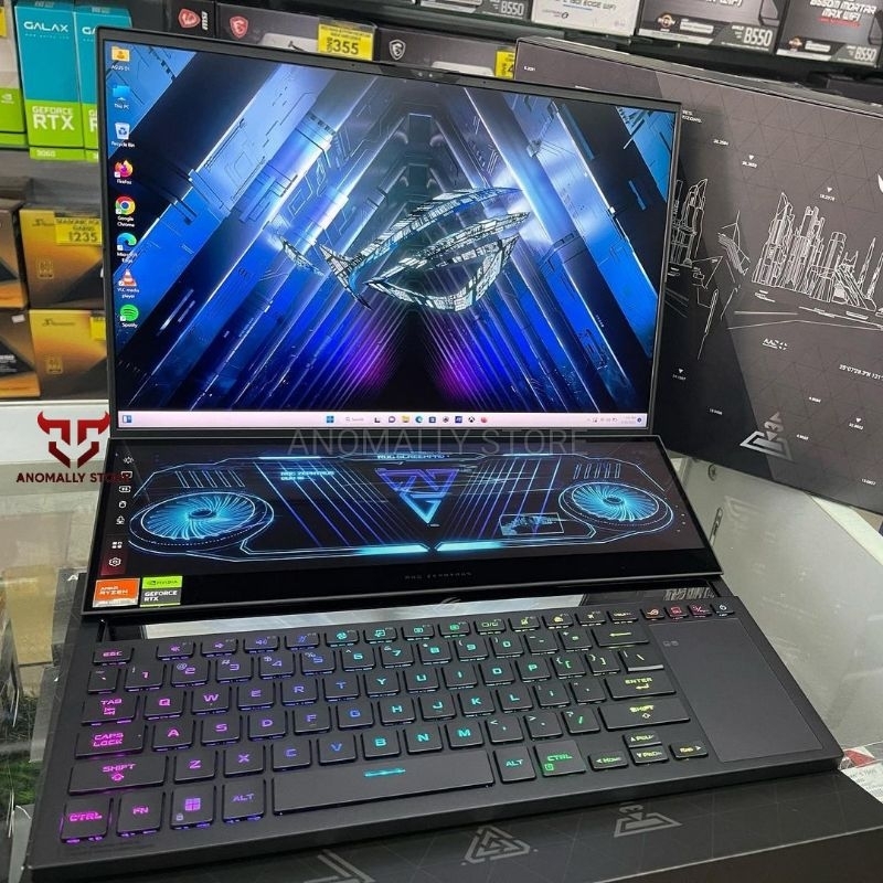 Asus zephyruz duo 16 ryzen 9-7945hx rtx 4070 ram 32gb SSD 1tb fullset