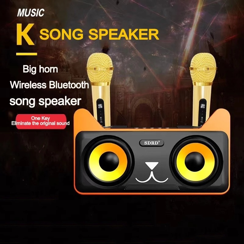 [ PUSATACCHP ] SPEAKER KARAOKE BLUETOOTH 2 MIC / WIRELESS SPEAKER KARAOKE PORTBLE 3D STEREO DUAL MIC