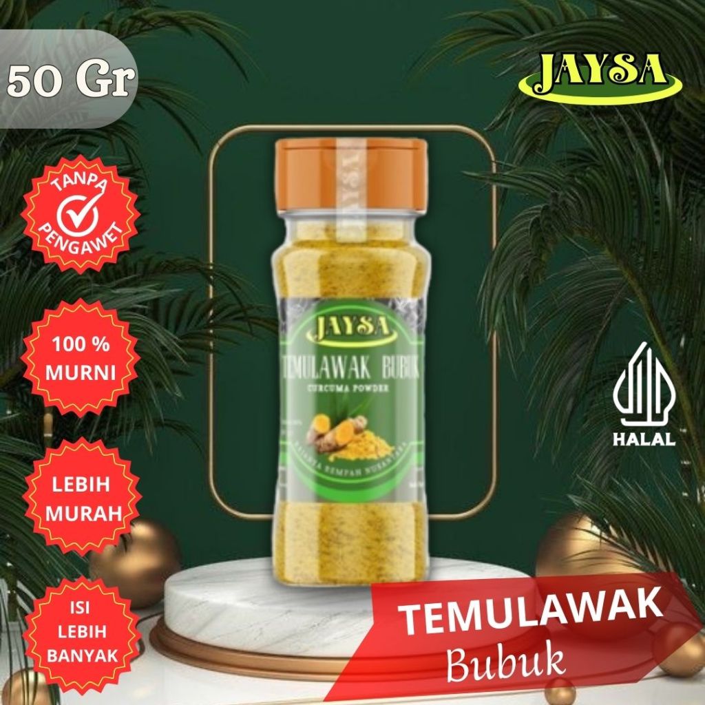 

JAYSA - Temulawak Bubuk 50 gr / Temulawak Bubuk Murni / Temulawak Serbuk / Temulawak Grade A / Temulawak Premium / Temulawak Bubuk / Temulawak Food Grade