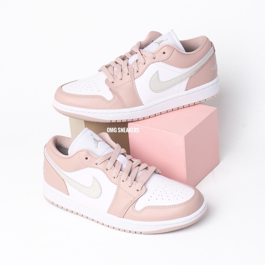 Air Jordan 1 Low Crimson Tint Pink Particle Beige (W)