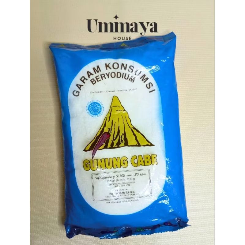 

Garam Masak Beryodium Gunung Cabe Premium 200 gr